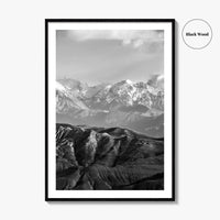 Upper Mustang Black and White Fine Art Photo Print, Annapurna Himalayas Poster