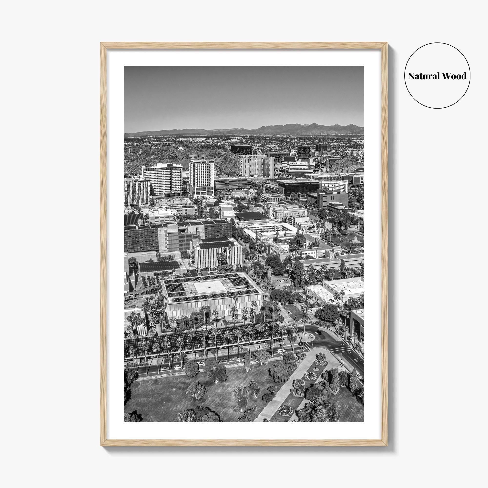 Tempe Black and White Fine Art Photo Print, ASU, Phoenix, Arizona Photo Poster