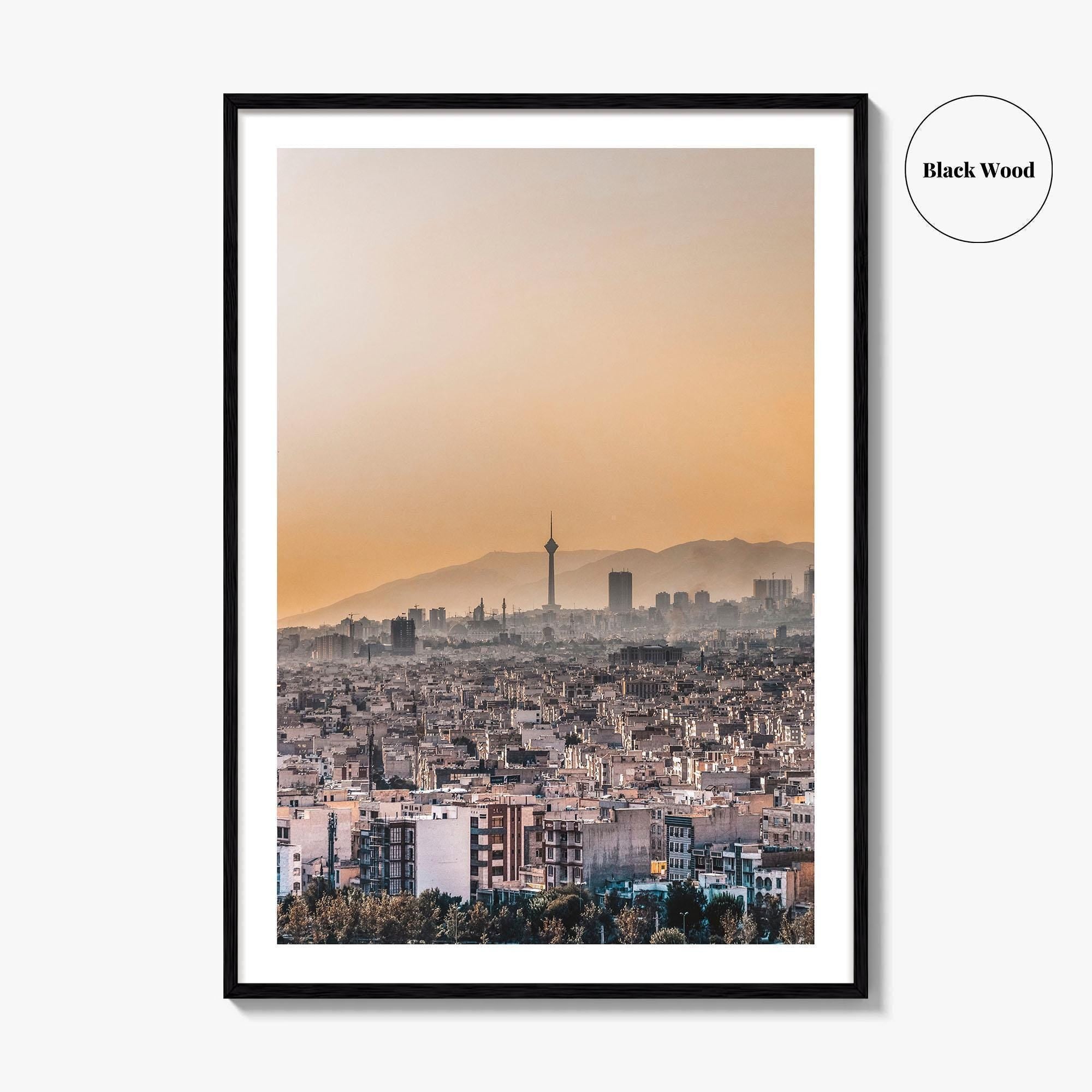 Tehran Skyline Fine Art Photo Print, Milad Tower, Iran Poster