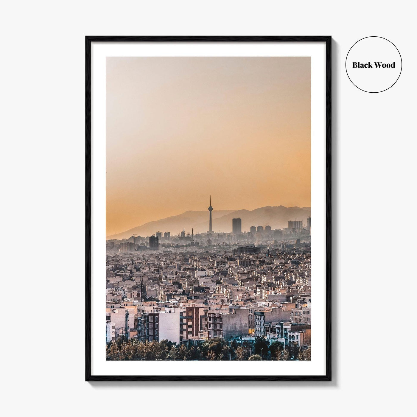 Tehran Skyline Fine Art Photo Print, Milad Tower, Iran Poster