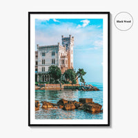 Trieste Fine Art Photo Print, Miramare Castle, Italy, Wall Decor, Poster