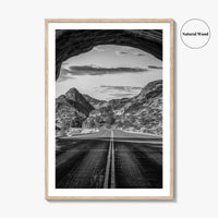 Zion National Park Black and White Fine Art Photo Print, Utah Wall Art
