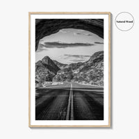 Zion National Park Black and White Fine Art Photo Print, Utah Wall Art