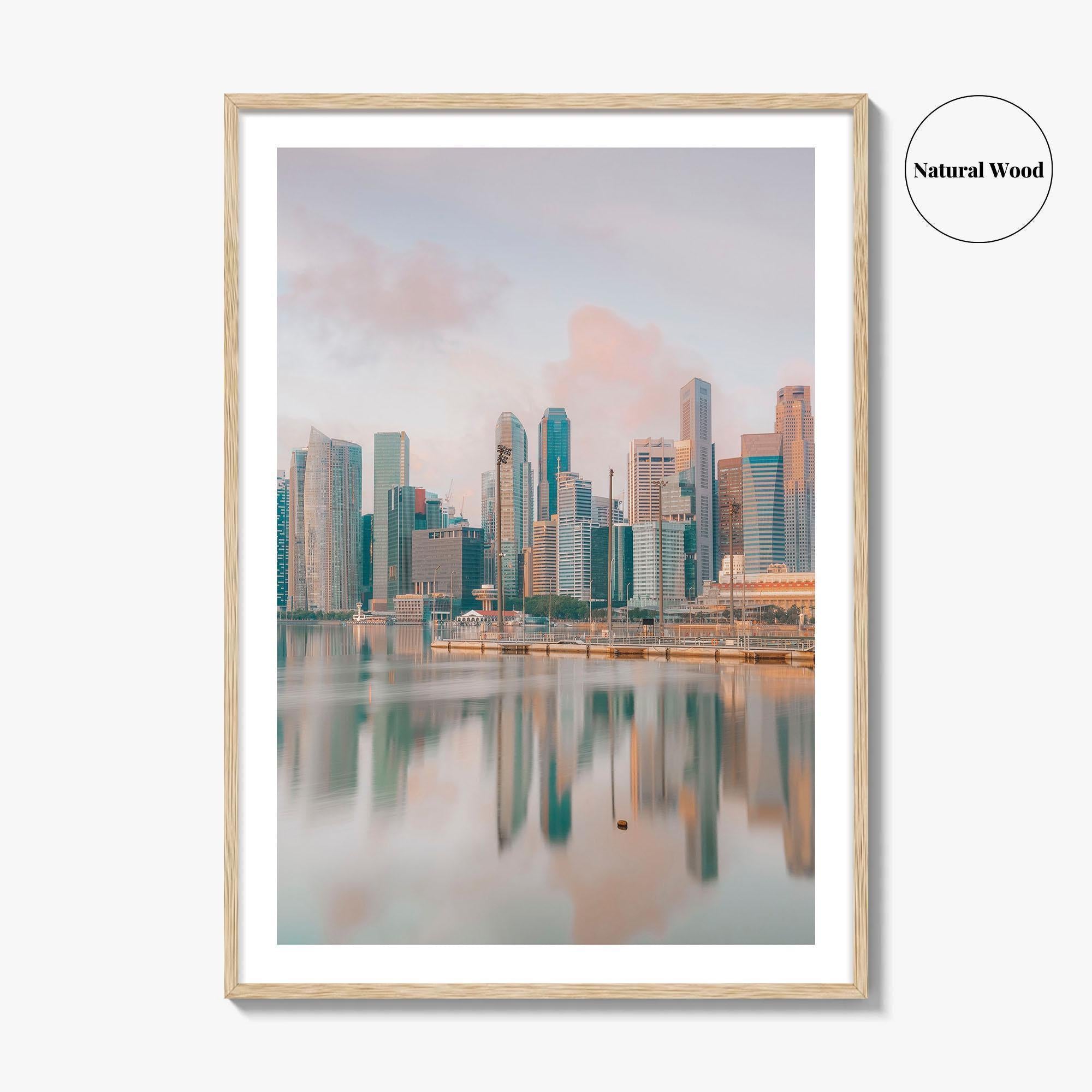 Singapore Skyline Fine Art Photo Print, Marina Bay, City Wall Poster