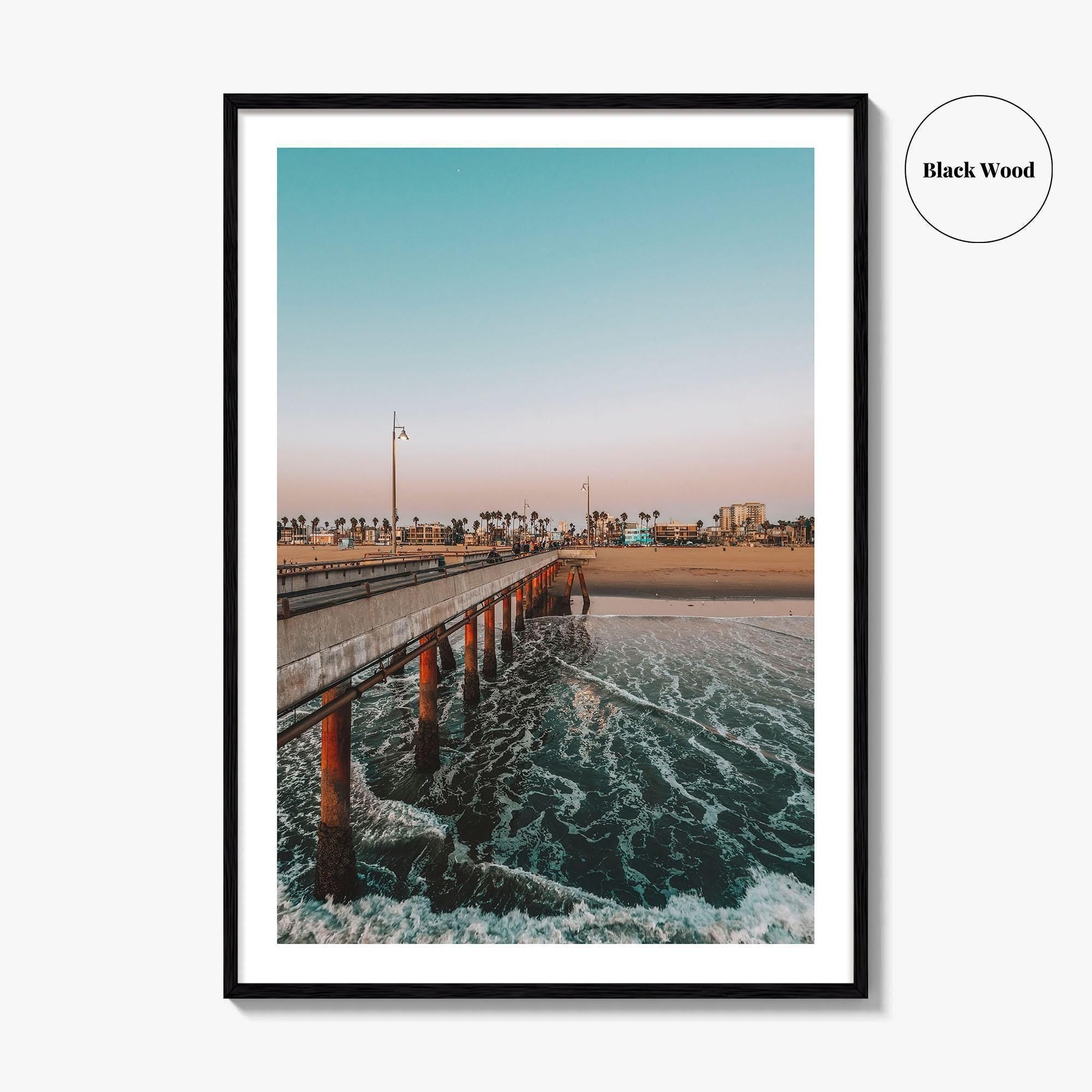 Venice Beach Fine Art Photo Print, Pier, Los Angeles, California Wall Decor Poster