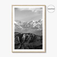 Upper Mustang Black and White Fine Art Photo Print, Annapurna Himalayas Poster