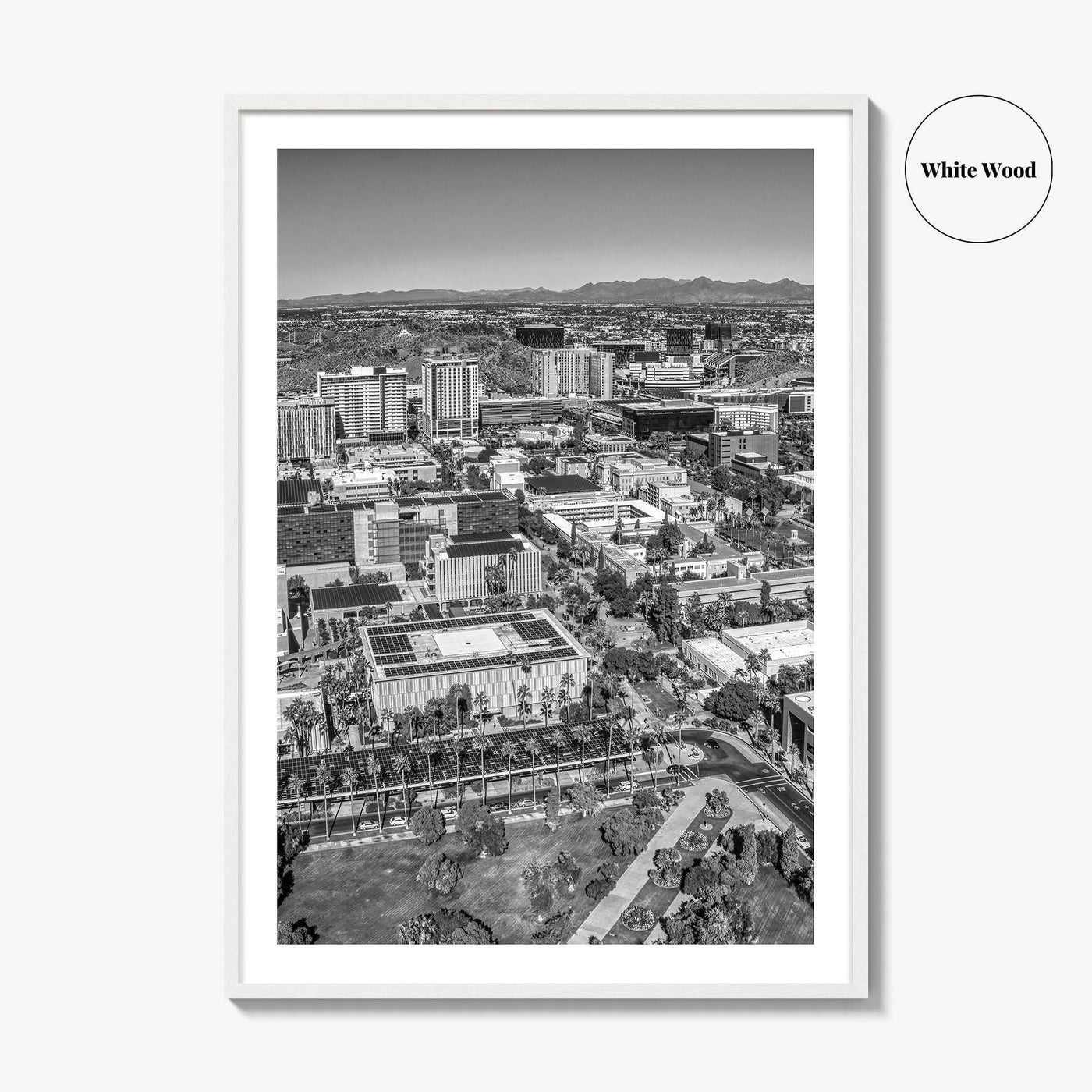 Tempe Black and White Fine Art Photo Print, ASU, Phoenix, Arizona Photo Poster