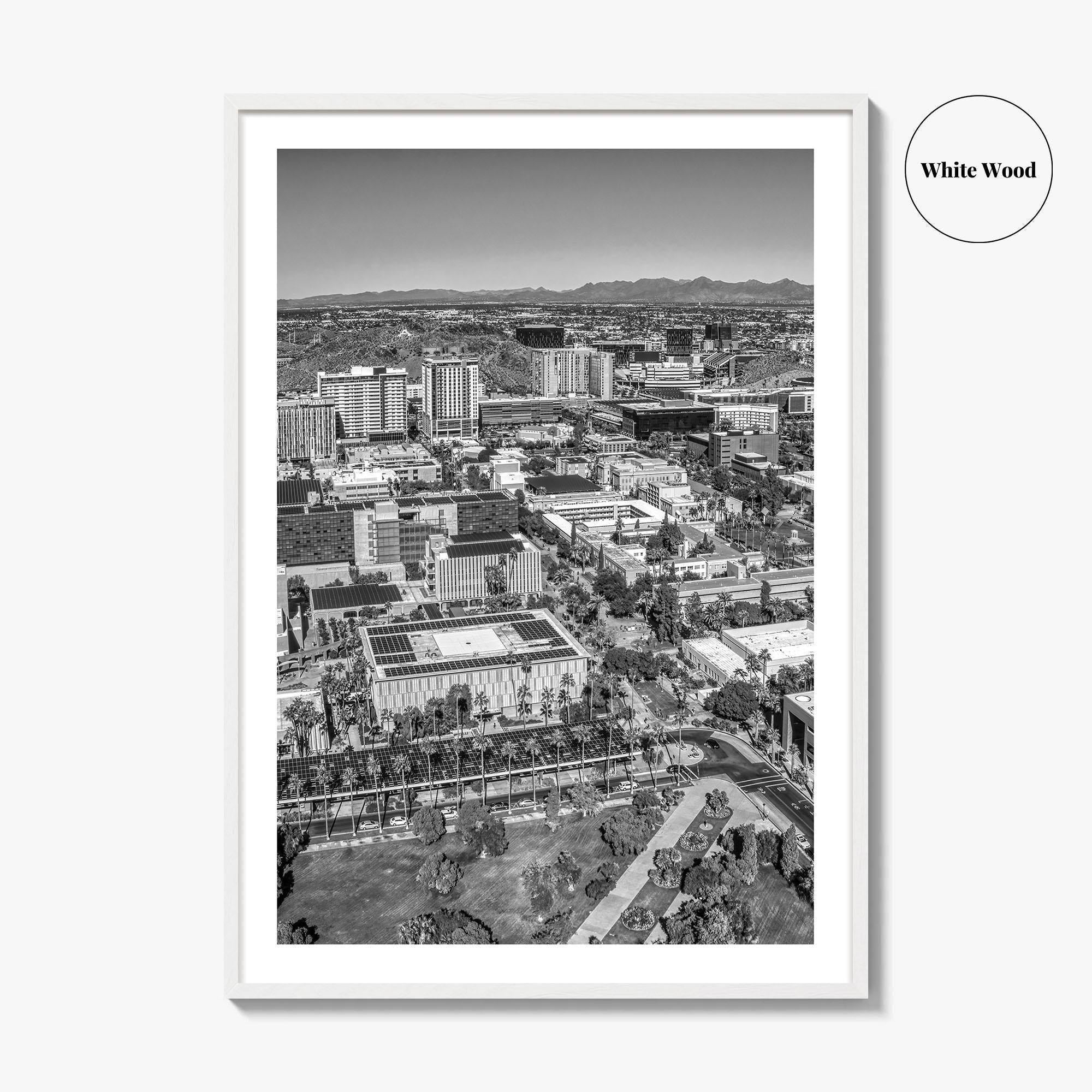 Tempe Black and White Fine Art Photo Print, ASU, Phoenix, Arizona Photo Poster