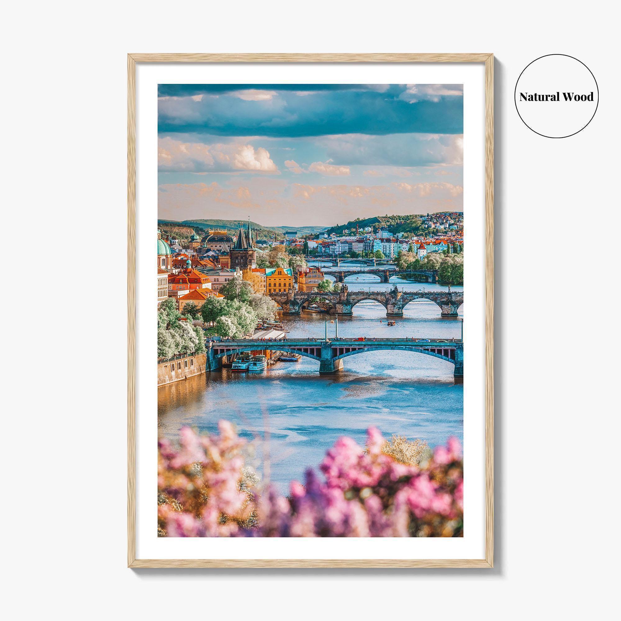 Prague Fine Art Photo Print, Czech Republic, Charles Bridge, Vltava River, Photo Poster