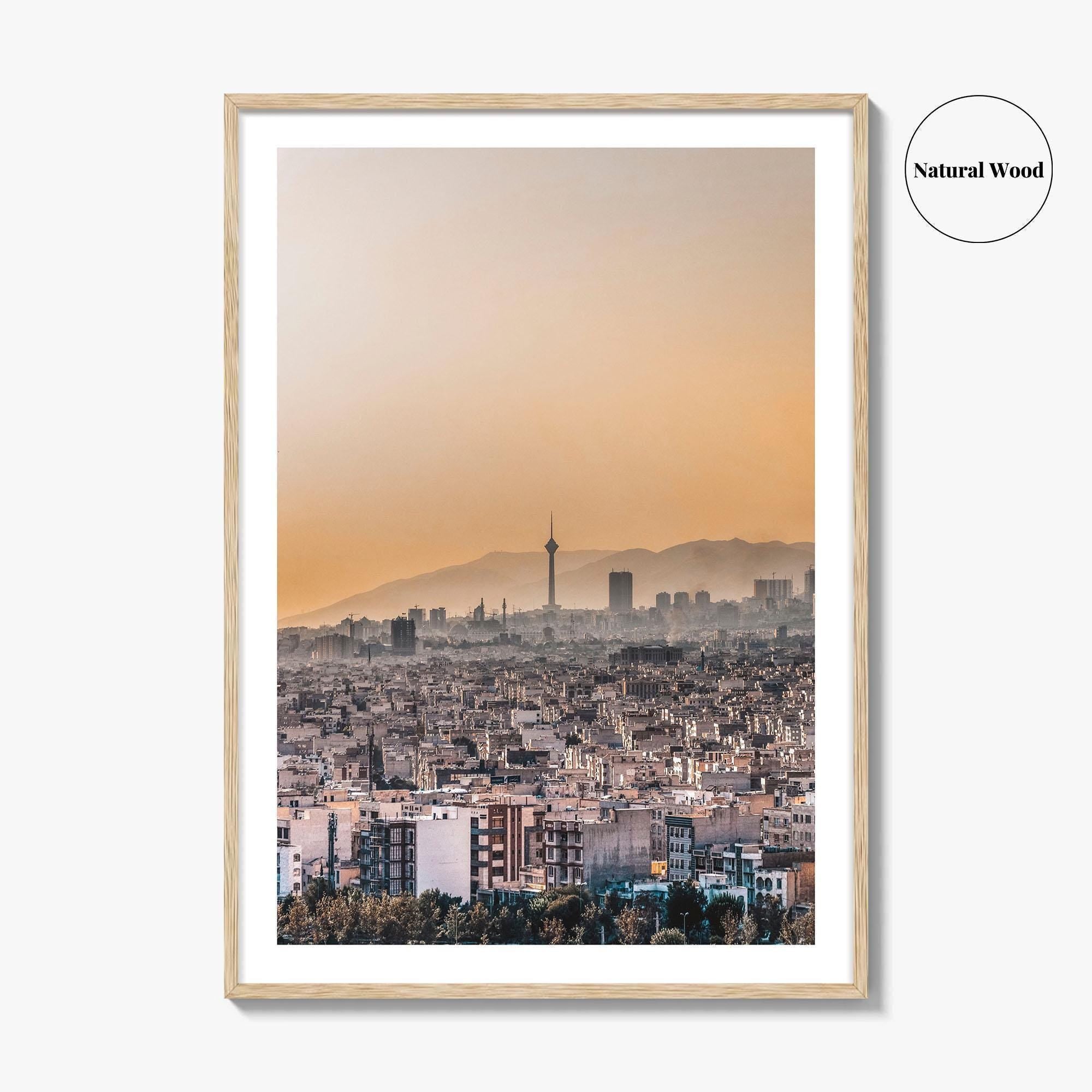Tehran Skyline Fine Art Photo Print, Milad Tower, Iran Poster