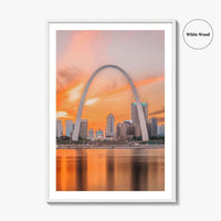 St Louis Fine Art Photo Print, Missouri USA, Mississippi River, STL, Wall Decor Poster