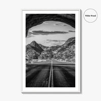 Zion National Park Black and White Fine Art Photo Print, Utah Wall Art