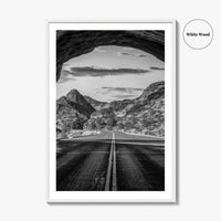 Zion National Park Black and White Fine Art Photo Print, Utah Wall Art