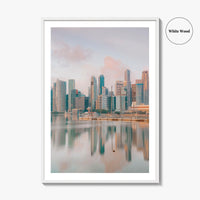 Singapore Skyline Fine Art Photo Print, Marina Bay, City Wall Poster