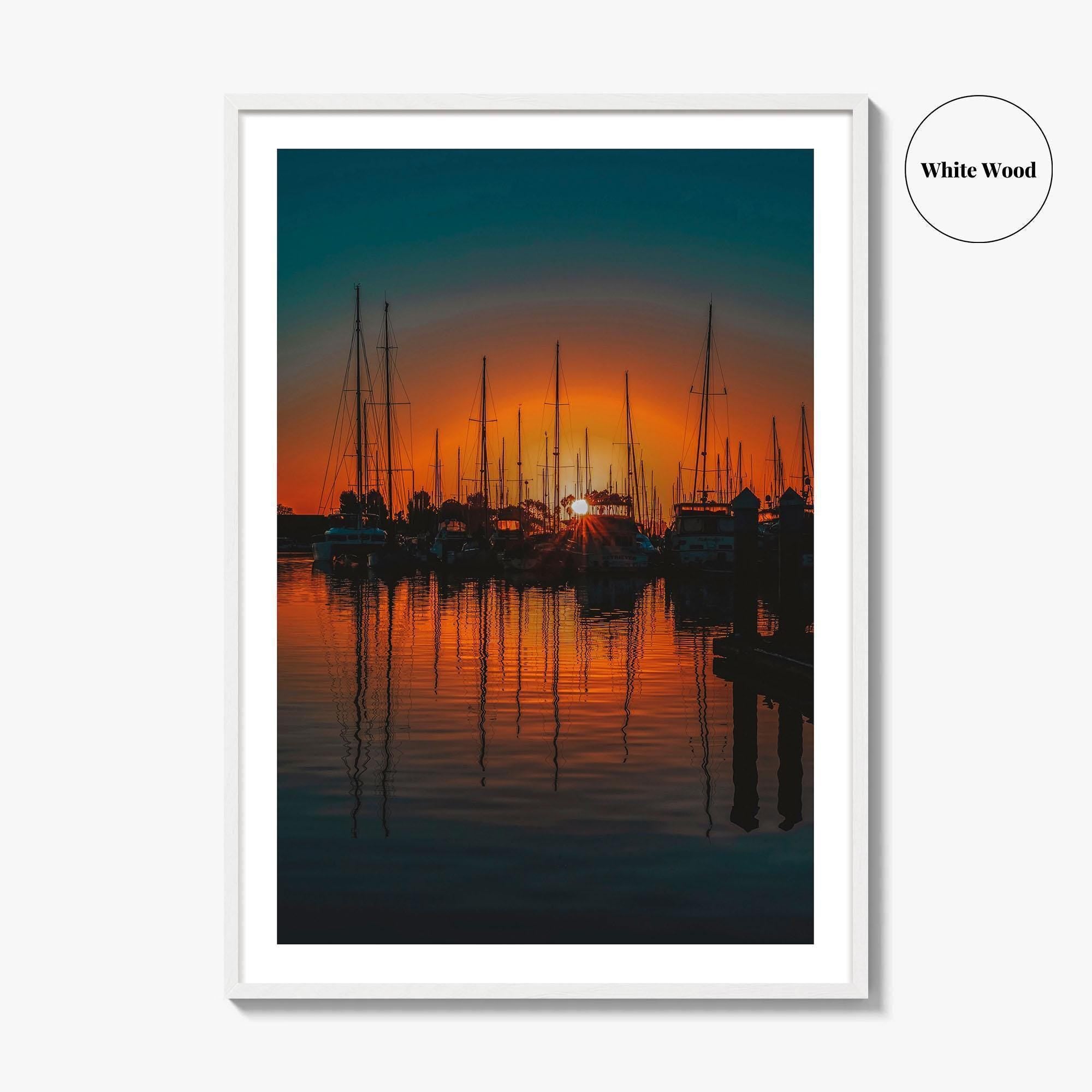 Ventura Harbor Fine Art Photo Print, California, USA, Marina, Wall Decor Poster