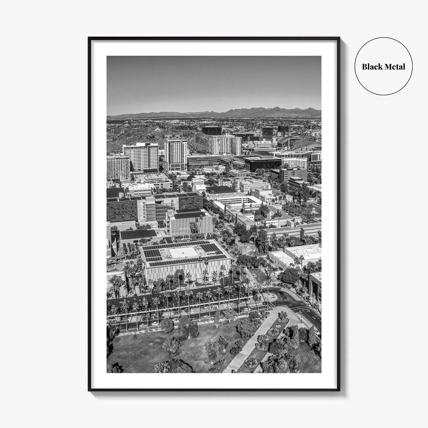 Tempe Black and White Fine Art Photo Print, ASU, Phoenix, Arizona Photo Poster