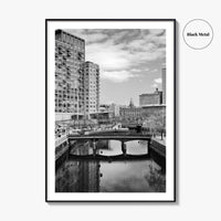 Providence Black and White Fine Art Photo Print, Waterplace Park Poster, Rhode Island Poster