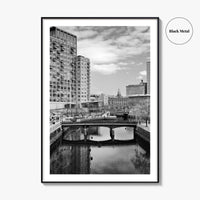 Providence Black and White Fine Art Photo Print, Waterplace Park Poster, Rhode Island Poster