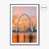 St Louis Fine Art Photo Print, Missouri USA, Mississippi River, STL, Wall Decor Poster