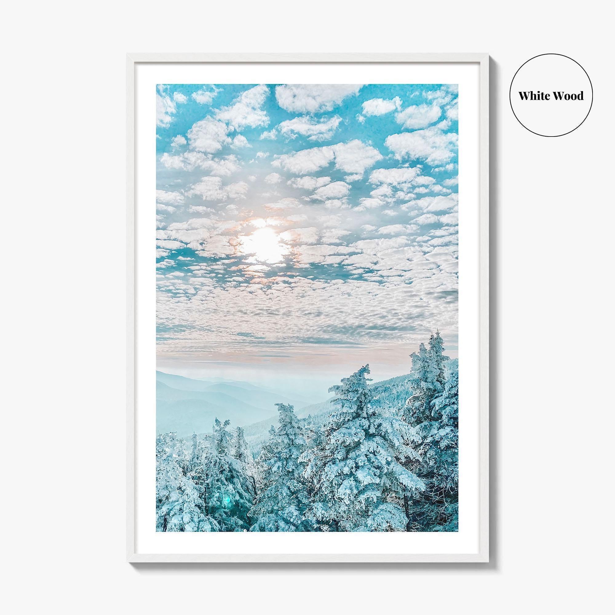 Stowe Vermont Fine Art Photo Print, Ski Resort Winter Wall Poster, USA