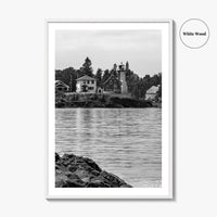 Eagle Harbor Black and White Fine Art Photo Print, Keweenaw Peninsula Michigan Poster