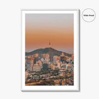 Seoul Skyline Fine Art Photo Print, Wall Decor, South Korea City Poster