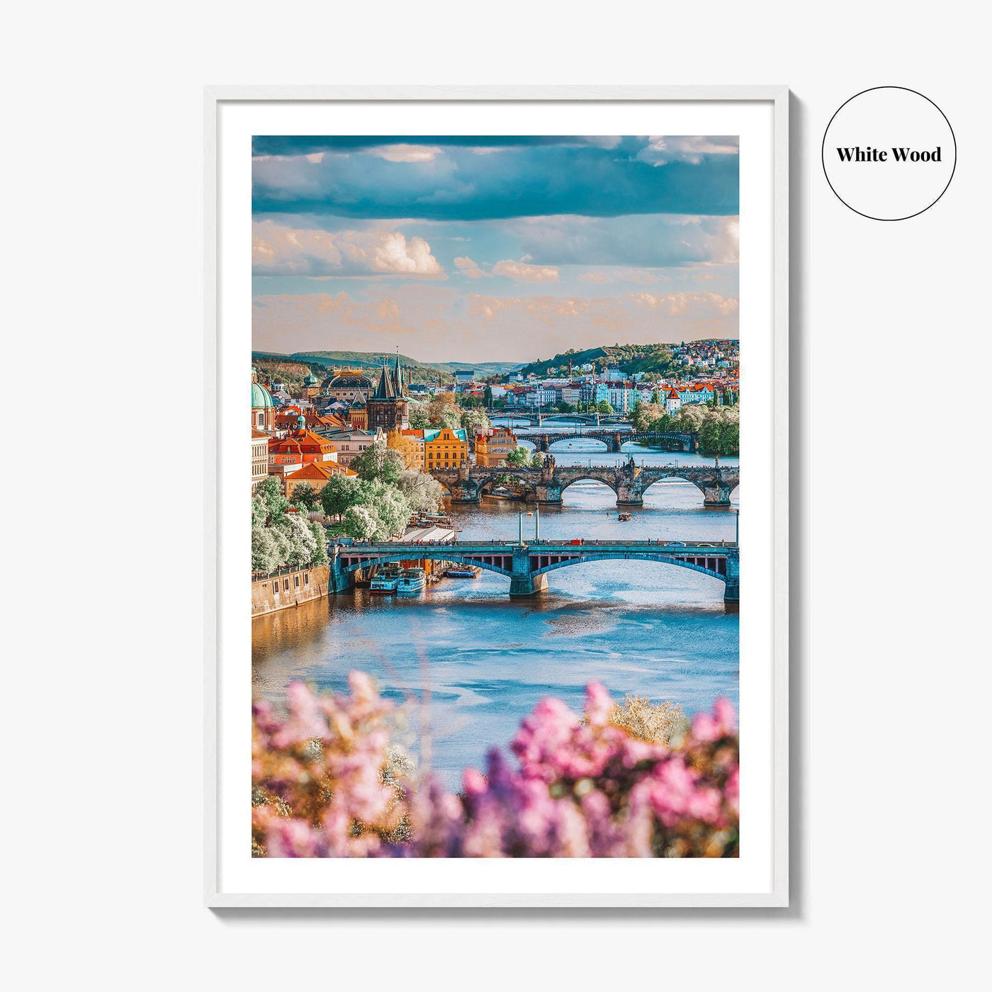 Prague Fine Art Photo Print, Czech Republic, Charles Bridge, Vltava River, Photo Poster