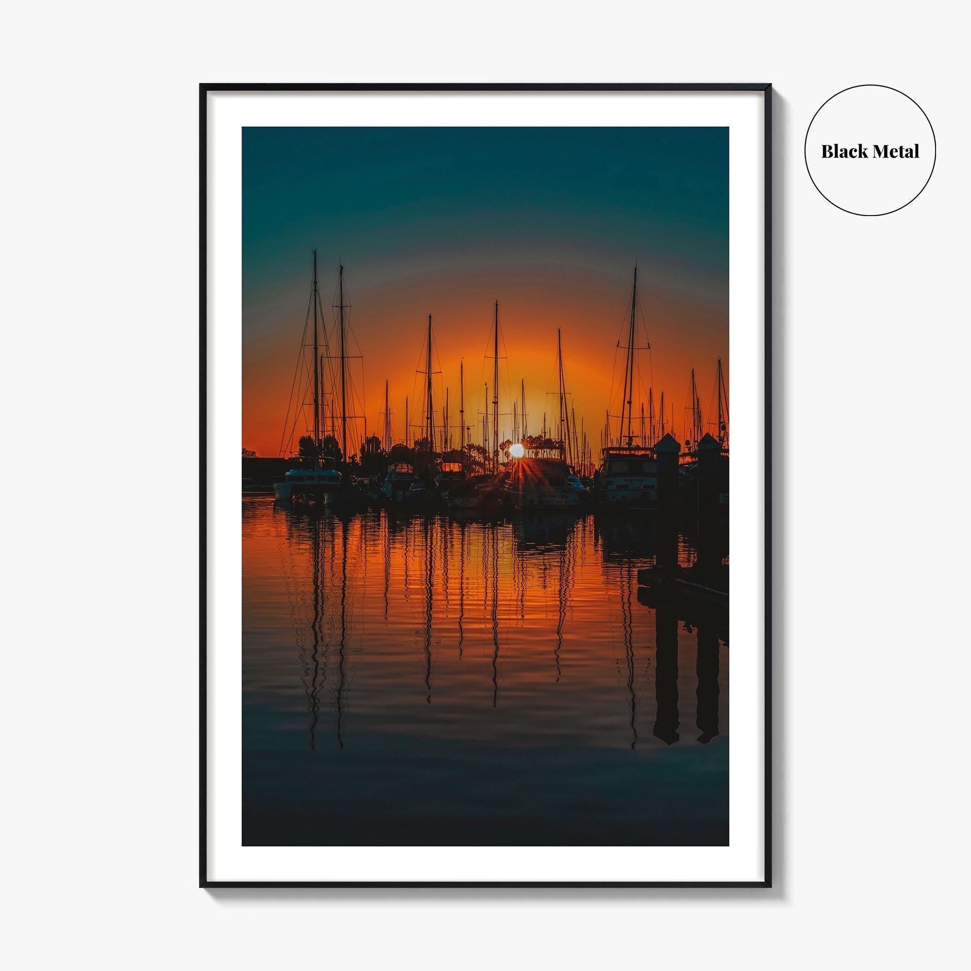 Ventura Harbor Fine Art Photo Print, California, USA, Marina, Wall Decor Poster