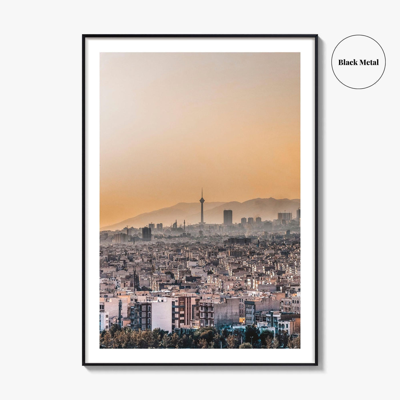 Tehran Skyline Fine Art Photo Print, Milad Tower, Iran Poster