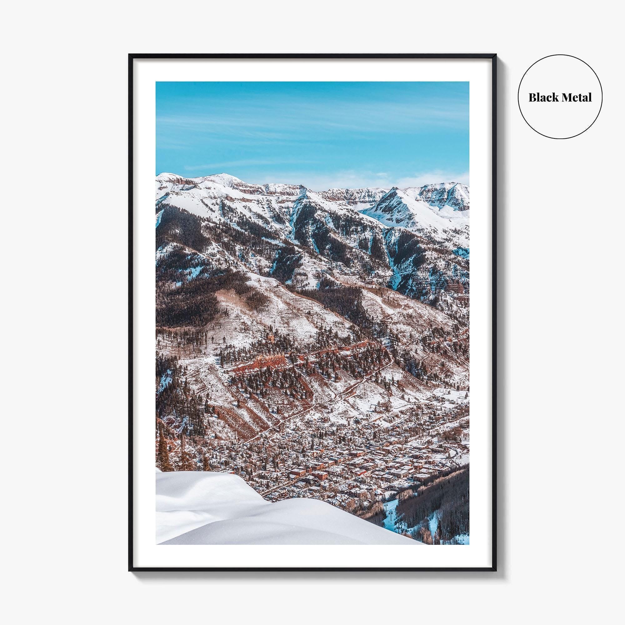 Telluride Fine Art Photo Print, San Juan Mountains Colorado, Winter Wall Decor Poster, USA