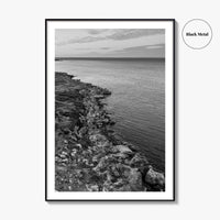 Gantheaume Point Black and White Fine Art Photo Print, Broome, Western Australia Poster