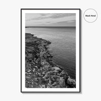 Gantheaume Point Black and White Fine Art Photo Print, Broome, Western Australia Poster