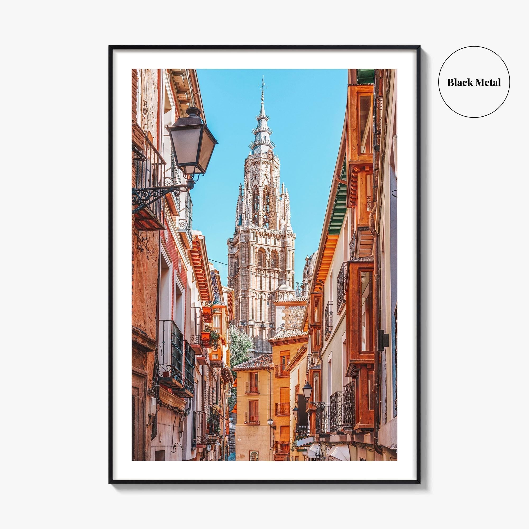 Toledo Spain Fine Art Photo Print, Cathedral Alleyway, Castilla La Mancha Wall Decor Poster