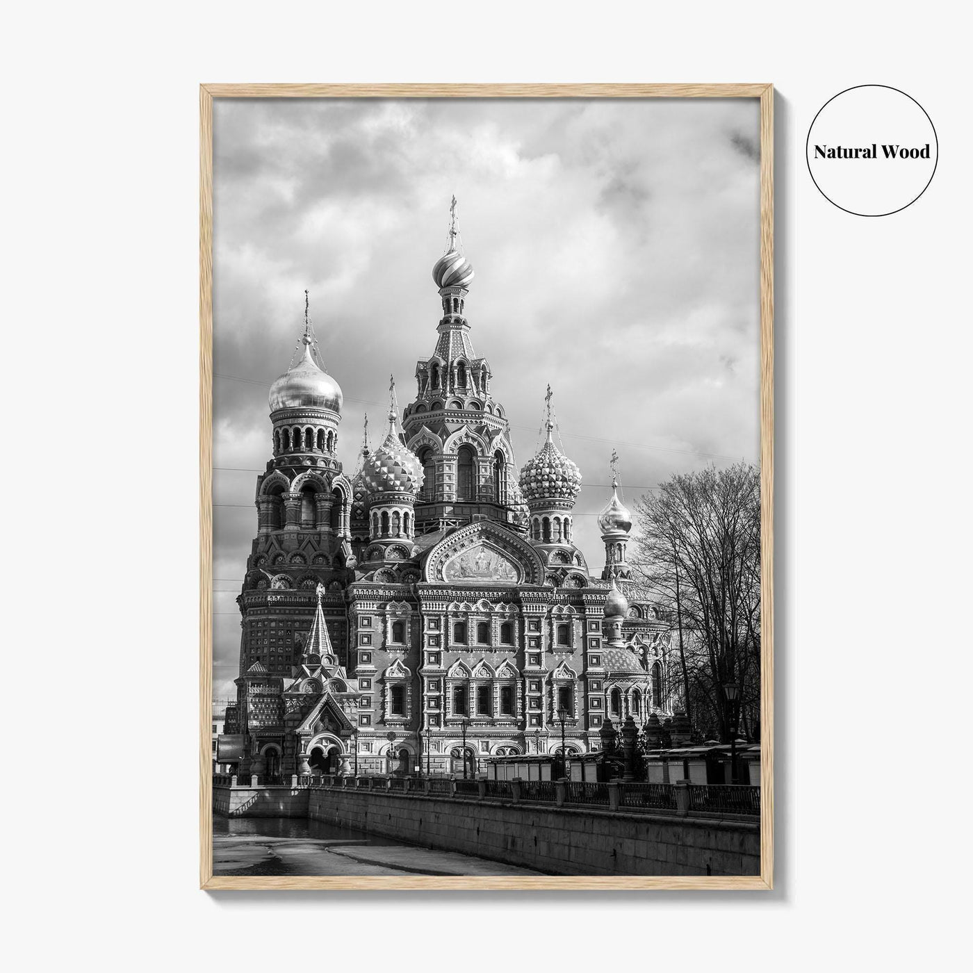 St Petersburg Russia Black and White Fine Art Photo Print, Spas na Krovi