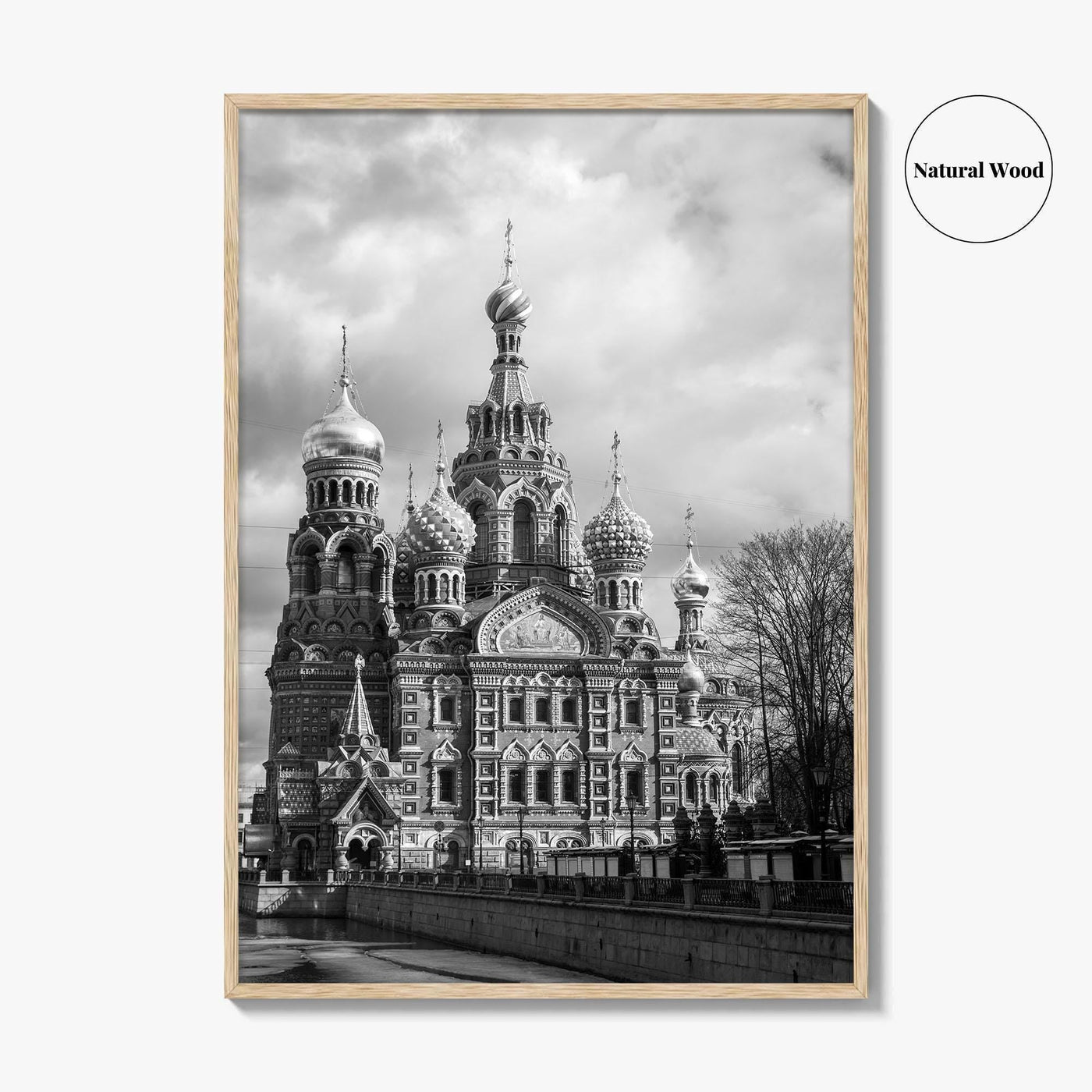 St Petersburg Russia Black and White Fine Art Photo Print, Spas na Krovi