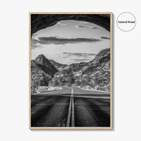 Zion National Park Black and White Fine Art Photo Print, Utah Wall Art