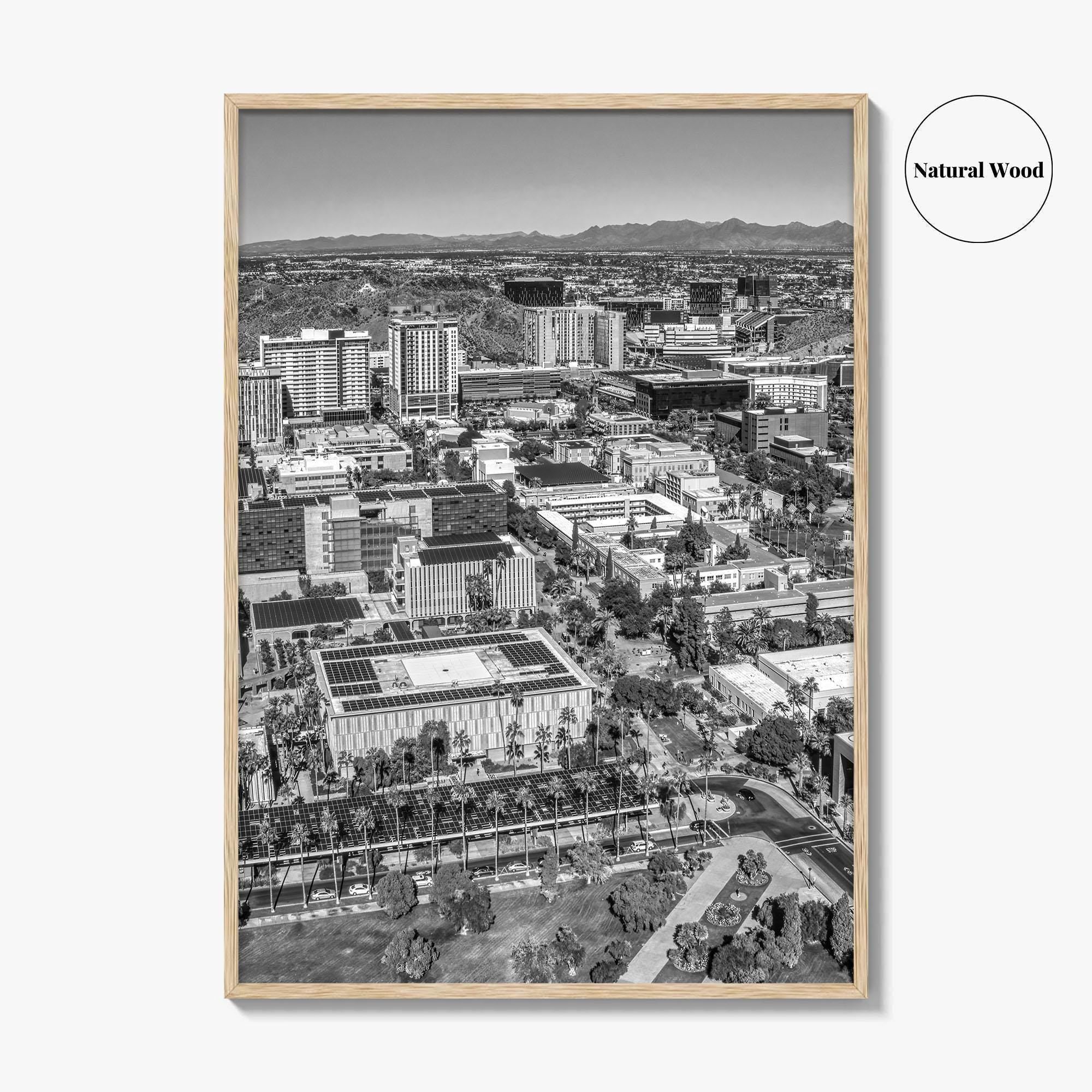 Tempe Black and White Fine Art Photo Print, ASU, Phoenix, Arizona Photo Poster