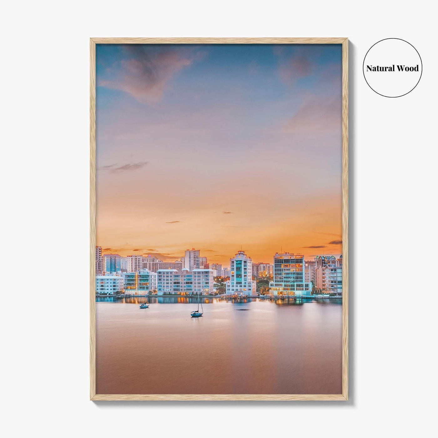Sarasota Skyline Fine Art Photo Print, Florida USA, Wall Decor Poster