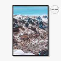 Telluride Fine Art Photo Print, San Juan Mountains Colorado, Winter Wall Decor Poster, USA