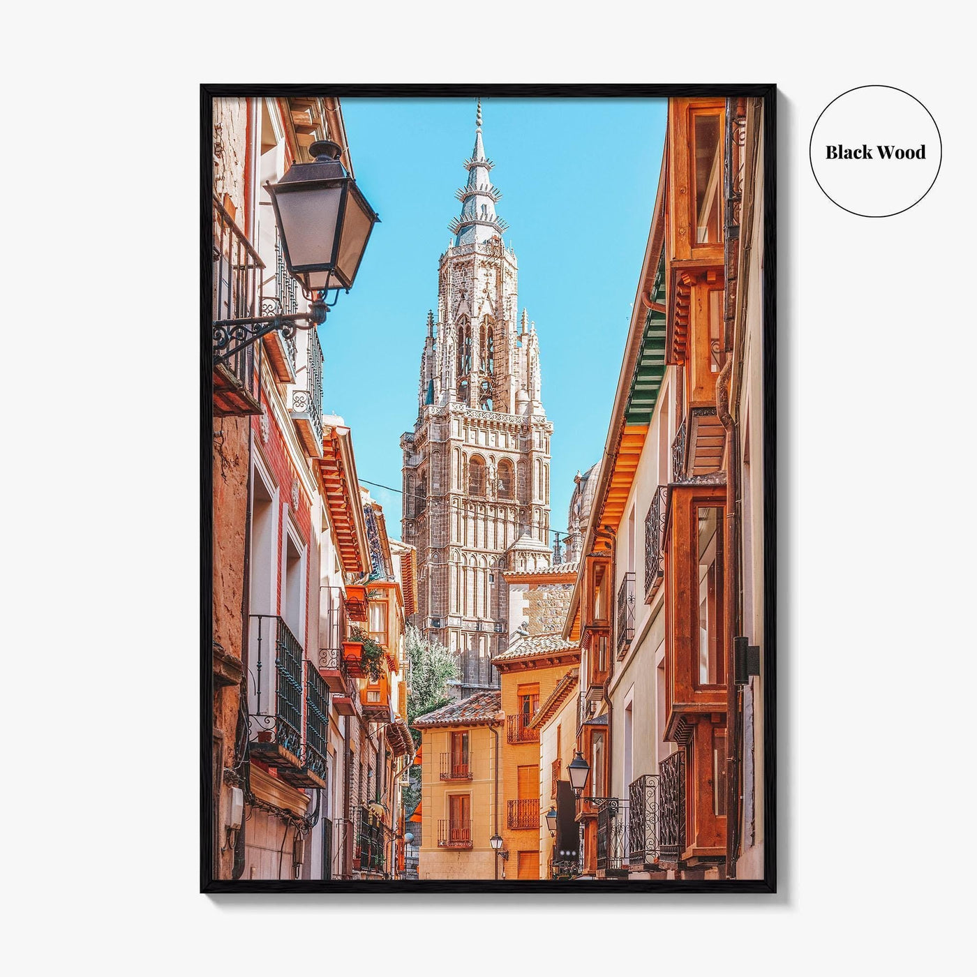 Toledo Spain Fine Art Photo Print, Cathedral Alleyway, Castilla La Mancha Wall Decor Poster