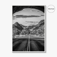 Zion National Park Black and White Fine Art Photo Print, Utah Wall Art