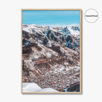 Telluride Fine Art Photo Print, San Juan Mountains Colorado, Winter Wall Decor Poster, USA