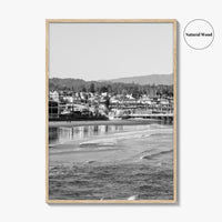 Santa Cruz Black and White Fine Art Photo Print, Wharf Monterey Bay California Poster