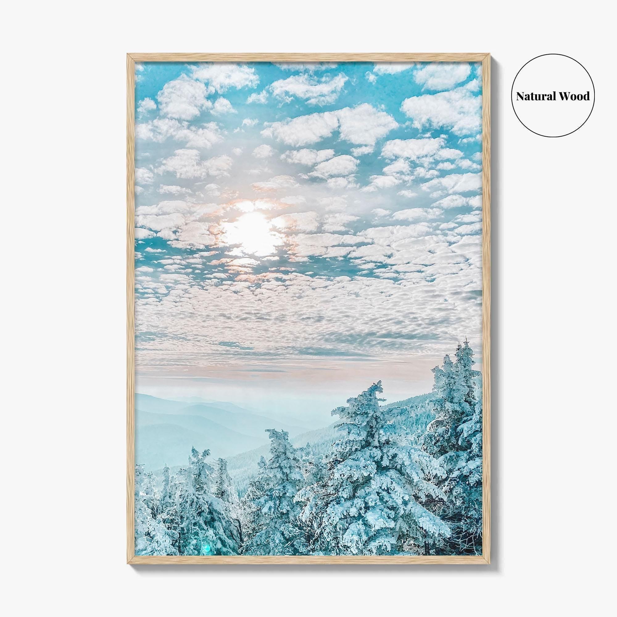 Stowe Vermont Fine Art Photo Print, Ski Resort Winter Wall Poster, USA