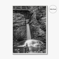Pocono Mountains Black and White Fine Art Photo Print, Delaware Water Gap Poster