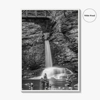 Pocono Mountains Black and White Fine Art Photo Print, Delaware Water Gap Poster