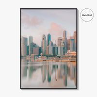 Singapore Skyline Fine Art Photo Print, Marina Bay, City Wall Poster