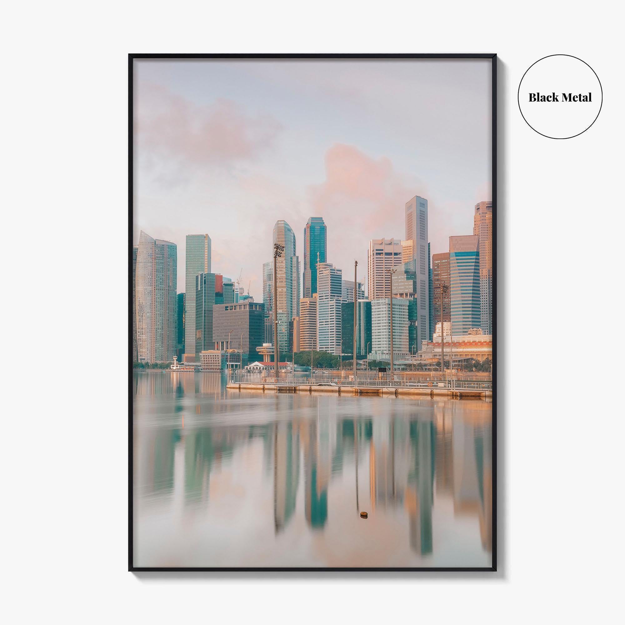 Singapore Skyline Fine Art Photo Print, Marina Bay, City Wall Poster