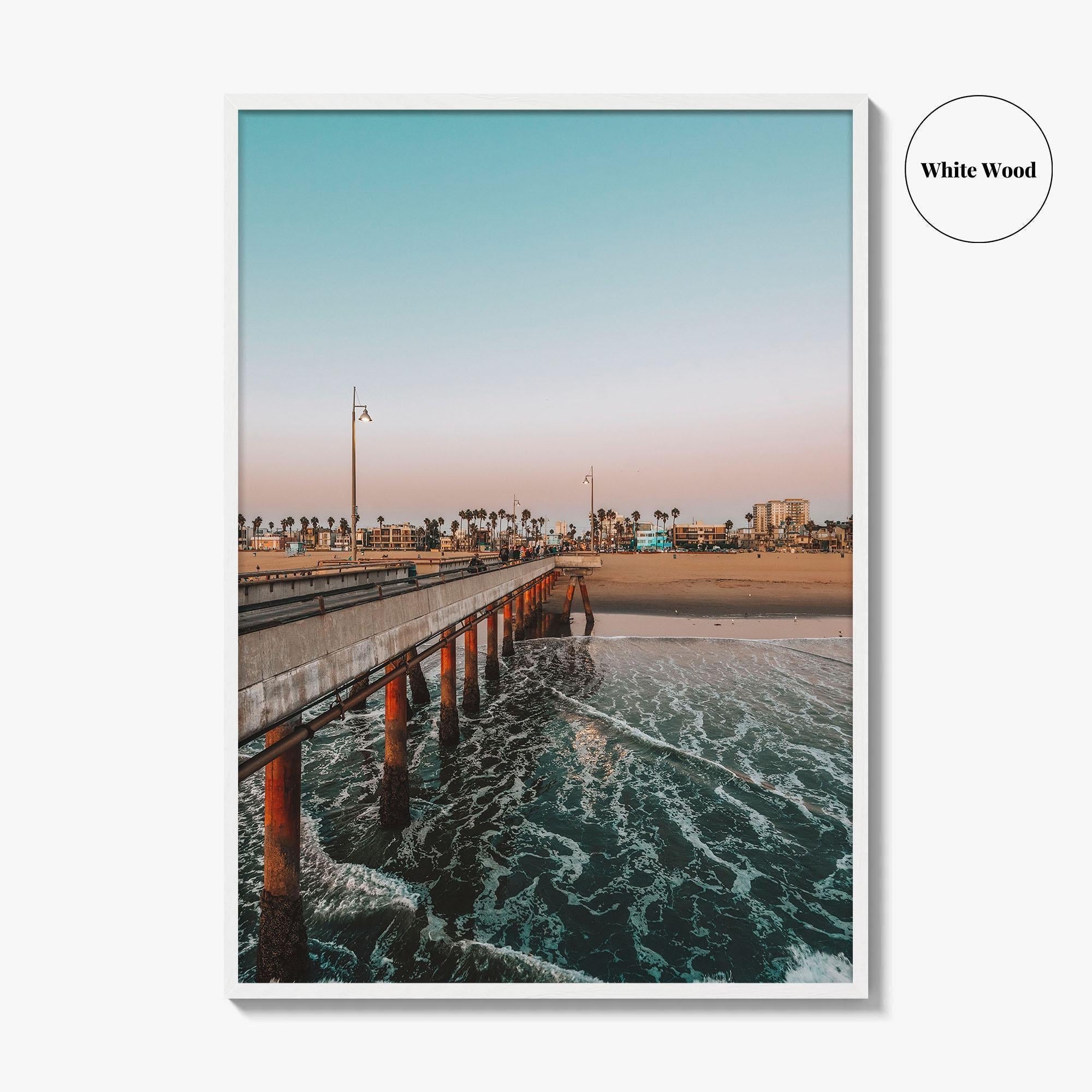 Venice Beach Fine Art Photo Print, Pier, Los Angeles, California Wall Decor Poster