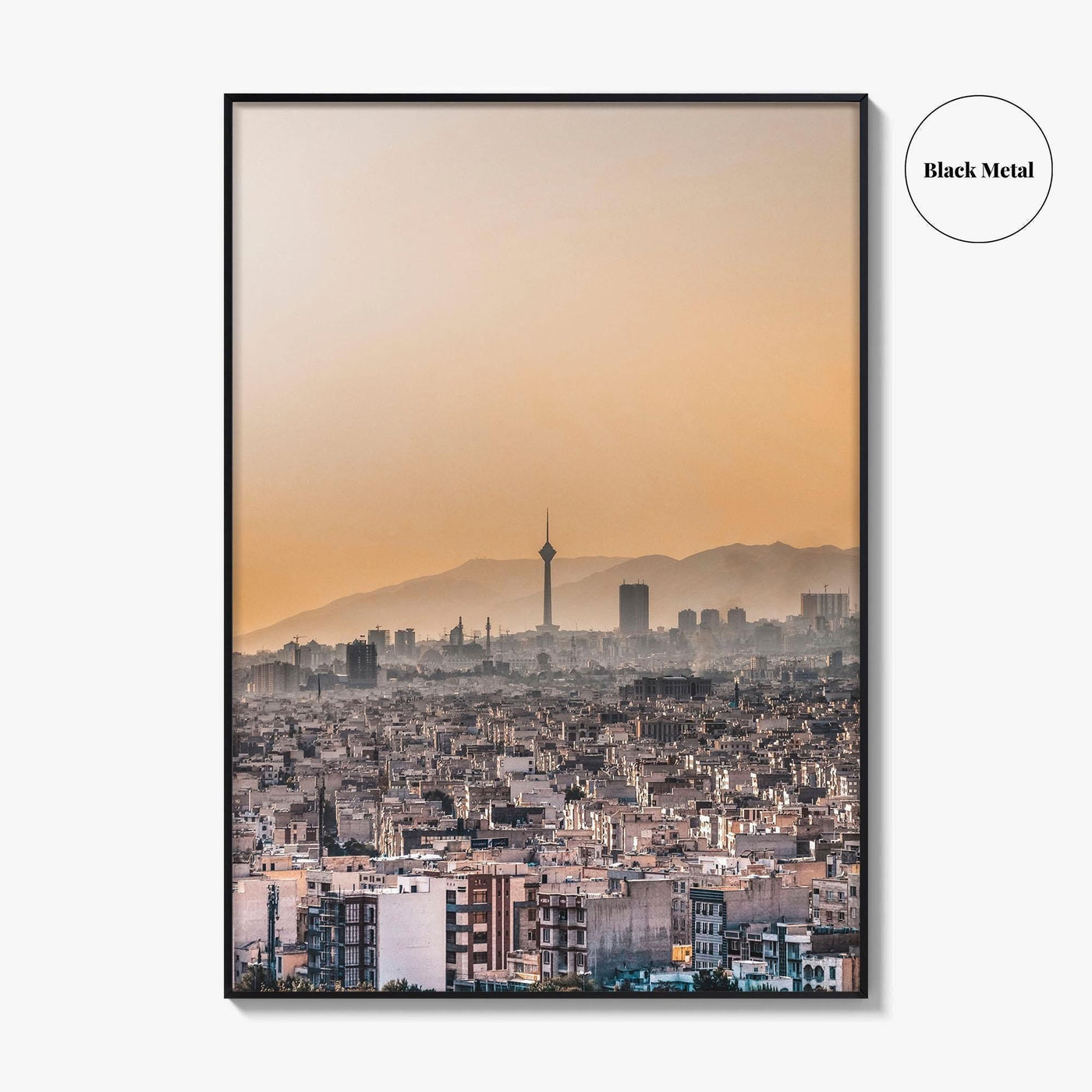 Tehran Skyline Fine Art Photo Print, Milad Tower, Iran Poster